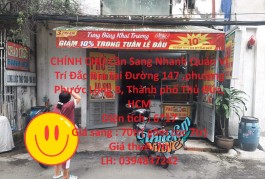 CHÍNH CHỦ Cần Sang Nhanh Quán Vị Trí Đắc Địa Tại Đường 147, TP Thủ Đức, TP HCM